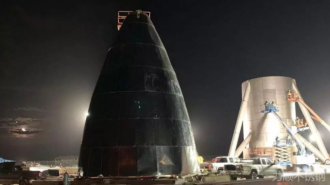 SpaceX“星际飞船”原型外壳采用不锈钢